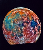 False-color composite image of the Moon from 425,000 km